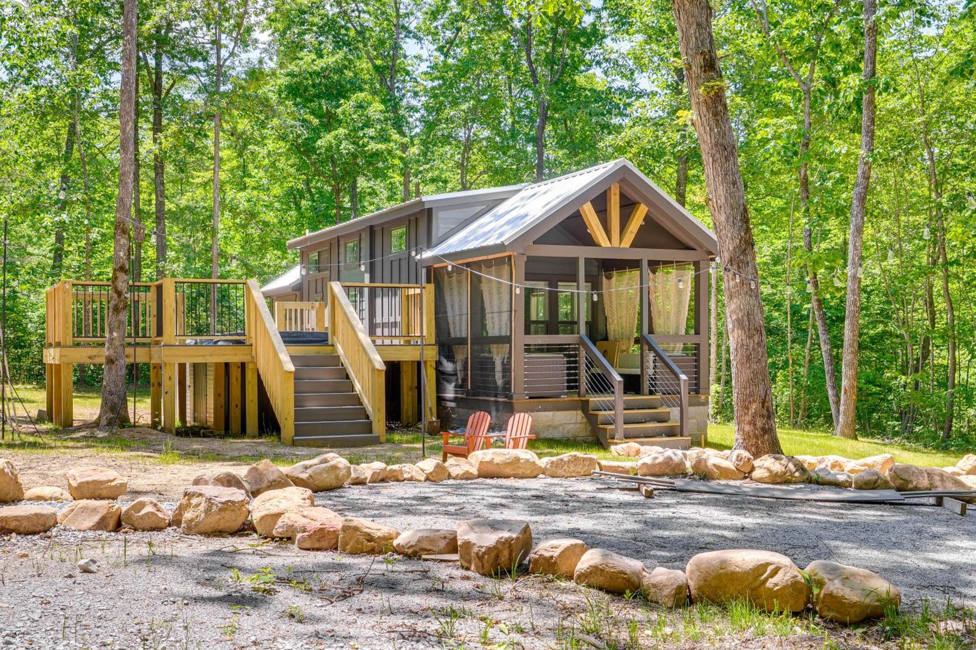 Monteagle Cabin With Swim Spa, Sauna And Fire Pit! Luaran gambar